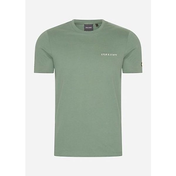 Lyle & Scott  T-Shirts & Poloshirts Embroidered t-shirt - duck green cove günstig online kaufen