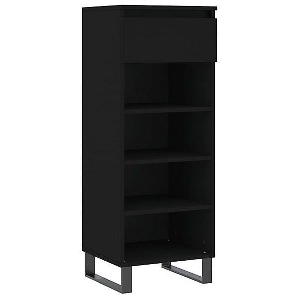 vidaXL Schuhschrank Schuhregal Schwarz 40x36x105 cm Holzwerkstoff günstig online kaufen