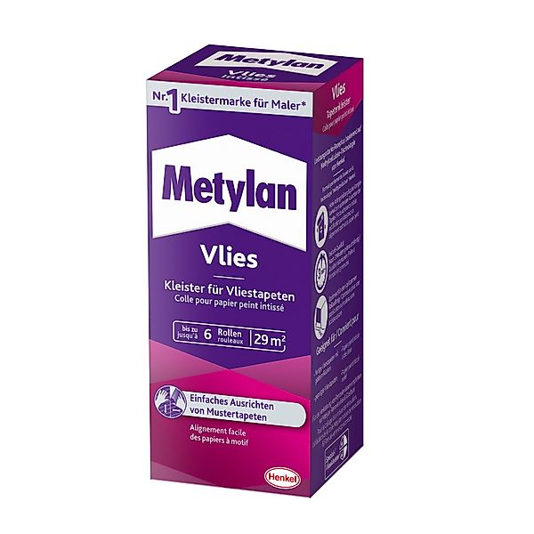Metylan Tapetenkleister Vlies 180 g Paket Transparent günstig online kaufen