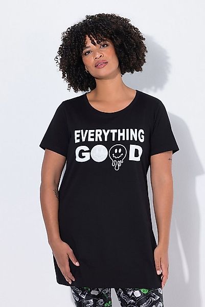 Angel of Style Longshirt Longshirt Smiley Schriftzug Halbarm günstig online kaufen