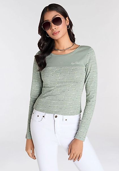 KangaROOS Langarmshirt, Langarm, sehr figurbetont, aus Baumwolle günstig online kaufen