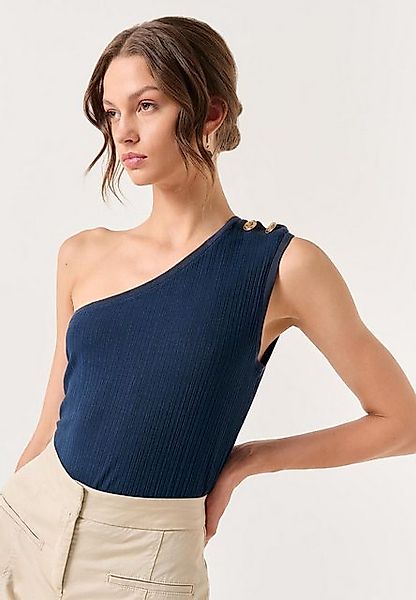 Jimmy Key Tanktop Strickbluse mit One-Shoulder-Detail günstig online kaufen