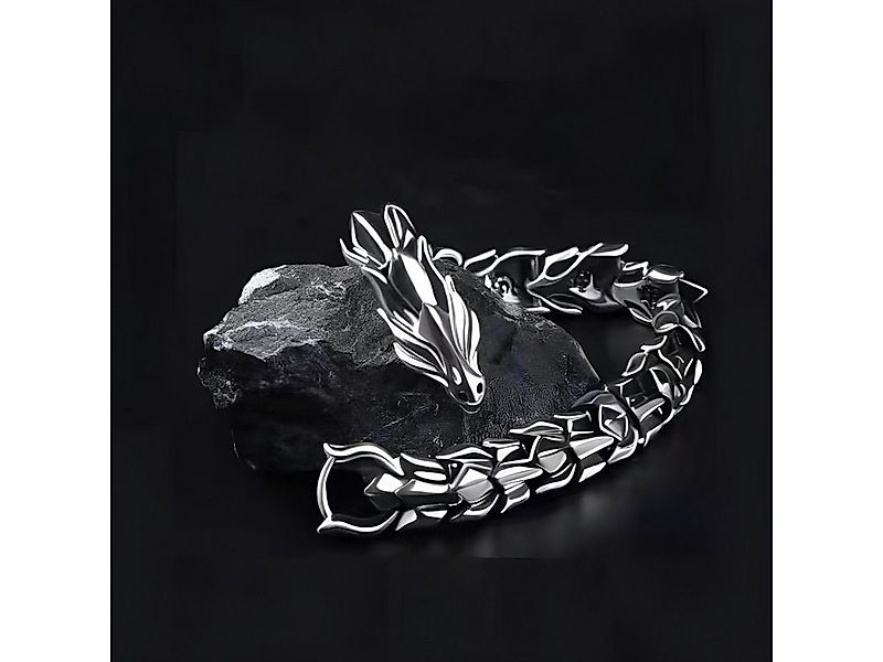 THE FASHION HOUSE Edelstahlarmband Edelstahl Drache für Herren, – Mystische günstig online kaufen