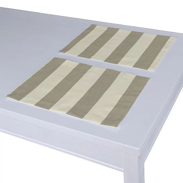 Tischset 2 Stck., weiß- beige, 30 x 40 cm, Quadro (143-93) günstig online kaufen