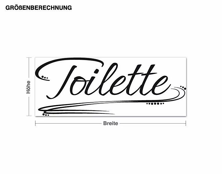 Wandtattoo Toilette günstig online kaufen