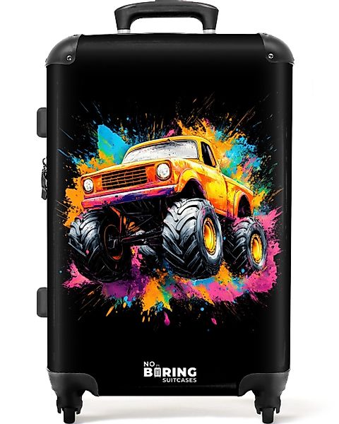 NoBoringSuitcases.com© Hartschalen-Trolley Monstertruck mit buntem Graffiti günstig online kaufen