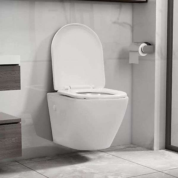 Wand-wc Ohne Spülrand Keramik Weiß günstig online kaufen