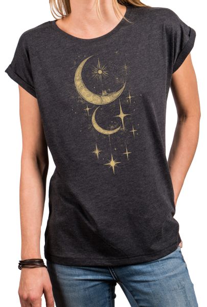 MAKAYA Print-Shirt Damen Kurzarm Baumwolle Schmetterling günstig online kaufen
