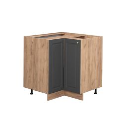 Vicco Eckunterschrank Fame-Line, Anthrazit-Gold/Goldkraft Eiche, 80.5 günstig online kaufen