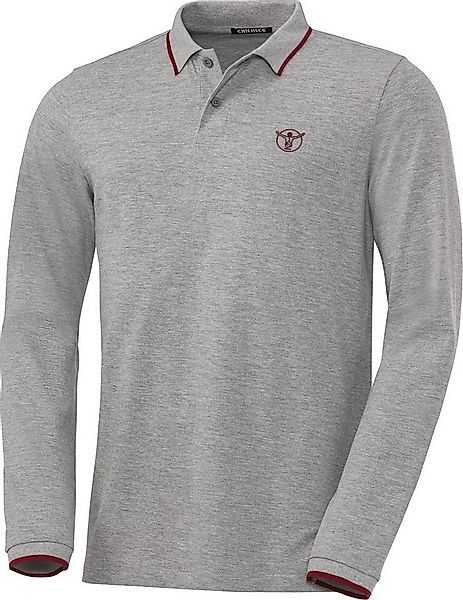 Chiemsee Langarm-Poloshirt aus formstabilem Baumwoll-Piqué günstig online kaufen