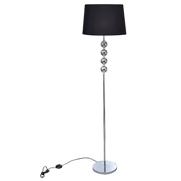 Stehlampe Mit 4-kugel-dekoelement Schwarz günstig online kaufen