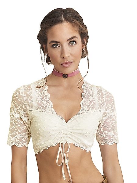Nina Von C. Dirndlbluse Dirndlbluse halbarm günstig online kaufen