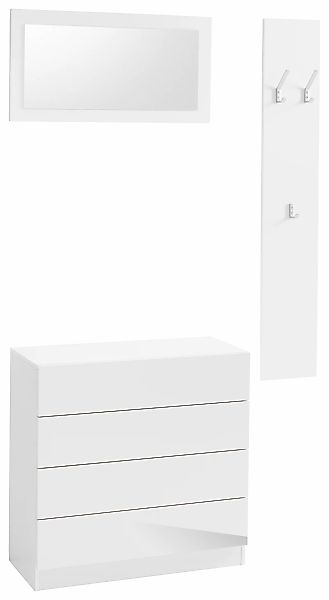 borchardt Möbel Garderoben-Set "Vaasa 3" Set, 3 Stk. tlg. günstig online kaufen