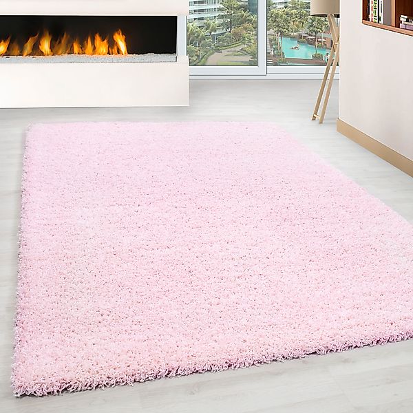 my home Hochflor-Teppich Viva, rechteckig, Höhe: günstig online kaufen