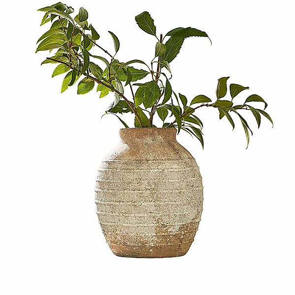 Mirabeau Tischvase Vase Sibinna braun/weiß günstig online kaufen