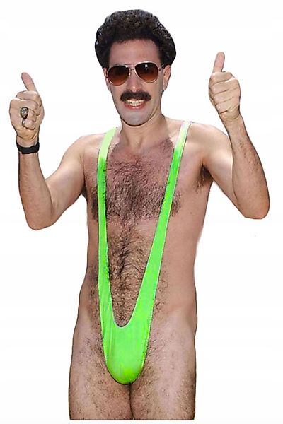Festivalartikel Badeanzug Neongrüner Borat Mankini - günstig online kaufen