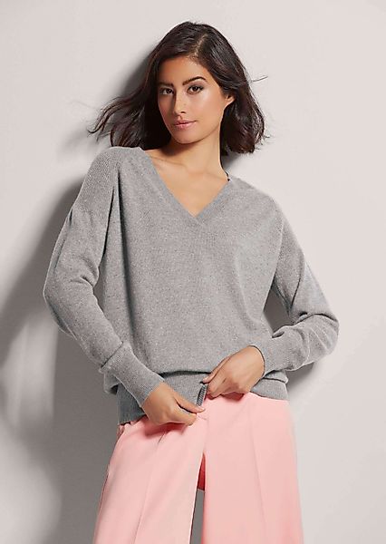 MADELEINE Strickpullover Kaschmirpullover mit V-Ausschnitt günstig online kaufen