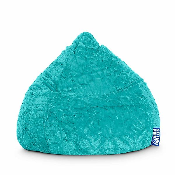 Sitting Point Sitzsack Fluffy 220 l Türkis günstig online kaufen