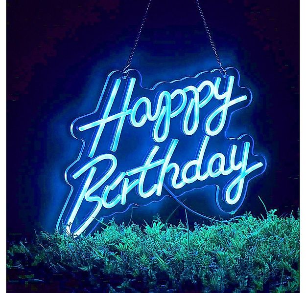 Rosnek LED Dekolicht LED-Neonlicht, Happy Birthday, groß, für Geburtstag Pa günstig online kaufen