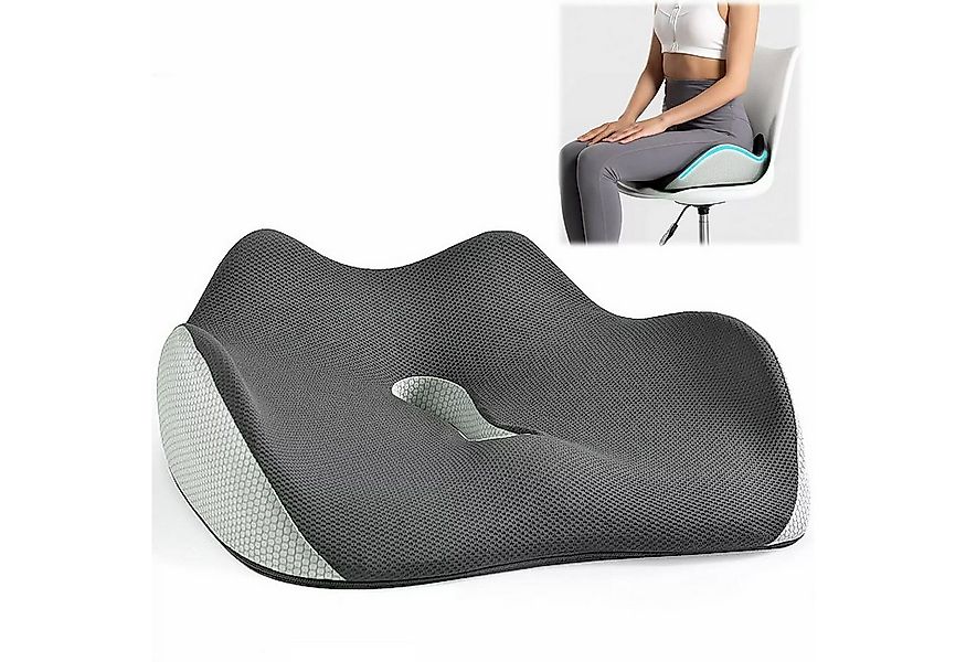 OKWISH Sitzkissen Ergonomisches 3D Sitzkissen Orthopädisch Bürostuhl Kissen günstig online kaufen