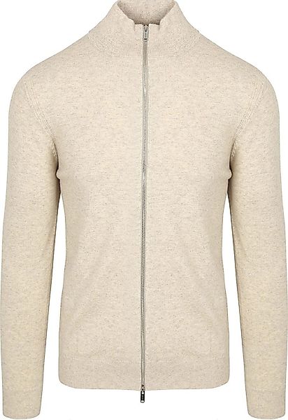 Profuomo Strickjacke Merinowolle Ecru - Größe XL günstig online kaufen