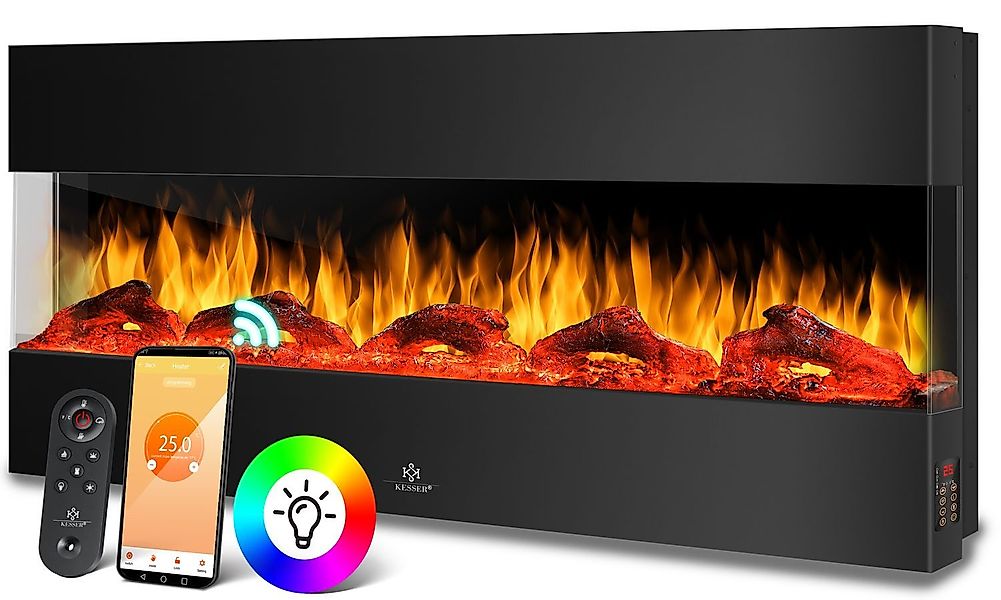KESSER Elektrokamin, Wandkamin Elektrokamin 3D Elektrischer günstig online kaufen