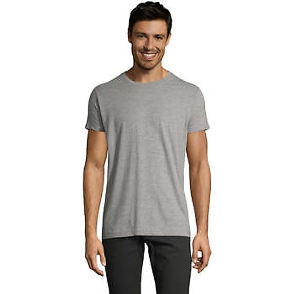 Sols  T-Shirt Camiseta IMPERIAL FIT color Gris mezcla-100% algodón günstig online kaufen