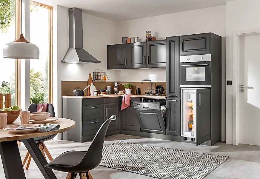 KOCHSTATION Winkelküche "KS-Stockholm – Küche mit hochwertiger und detailre günstig online kaufen