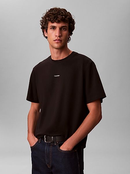 Calvin Klein T-Shirt "SS STRETCH PIQUE NANO EASY TEE" Mit Rundhalsausschnit günstig online kaufen