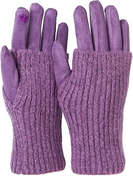 styleBREAKER Strickhandschuhe Touchscreen Stoff Handschuhe mit abnehmbarer günstig online kaufen