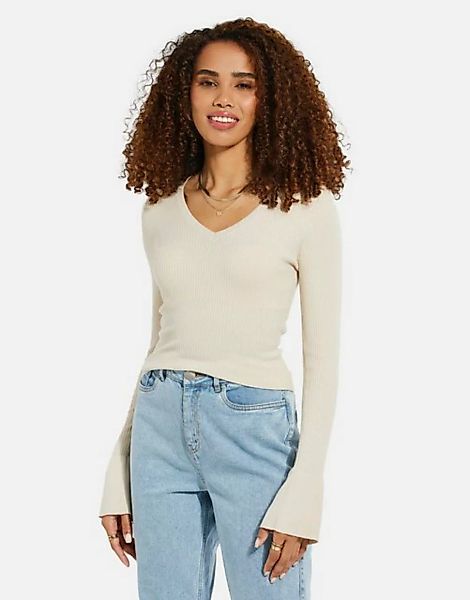 Threadbare V-Shirt THB Monica sleeve jumper günstig online kaufen