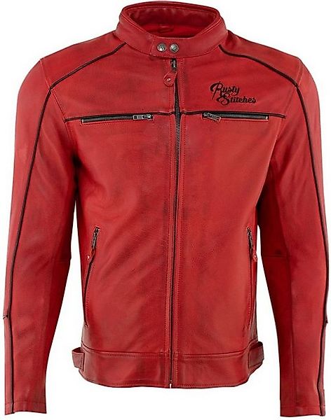 Rusty Stitches Motorradjacke Chase Motorrad Lederjacke günstig online kaufen