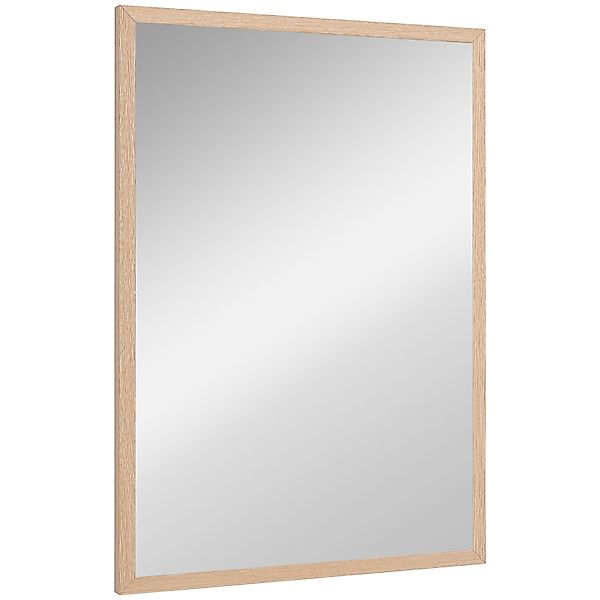 HOMCOM Wandspiegel 50 x 70 cm dekorativer Spiegel mit 4 Haken, rechteckiger günstig online kaufen