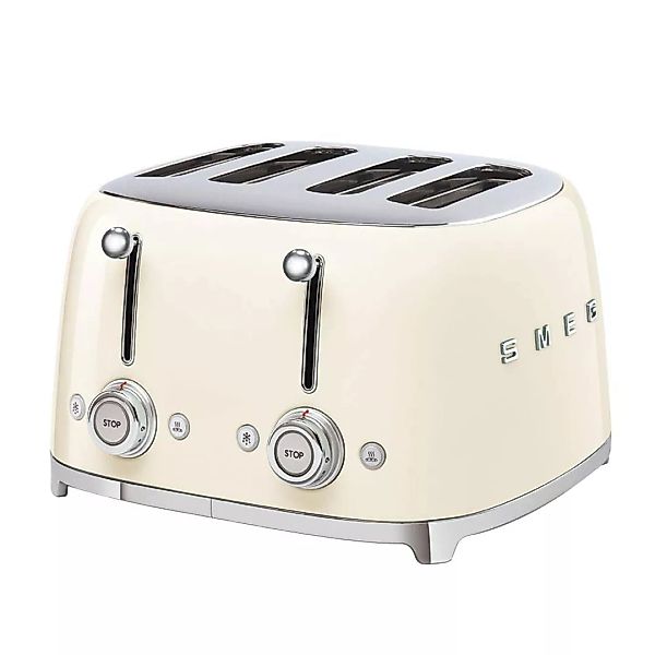Smeg - TSF03 4-Scheiben Toaster - creme/lackiert/2x 6 Röstgradstufen/BxHxT günstig online kaufen
