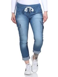 CLEO STYLE Jogginghose Damen Jogginghose Jeans günstig online kaufen