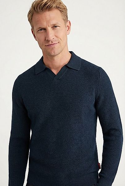 Joop Jeans Polokragenpullover Ove mit feinem Strukturmuster günstig online kaufen