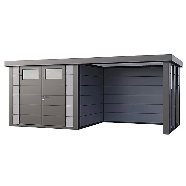 Gerätehaus Classico 2724 mit Lounge S Rechts m. Fenster 552 cm x 238 cm Hel günstig online kaufen