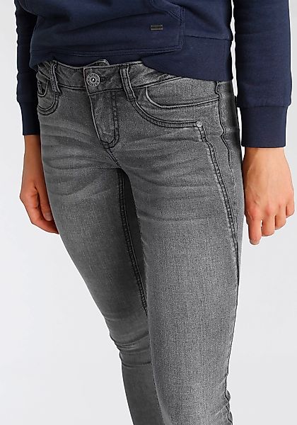 Arizona Skinny-fit-Jeans "mit Keileinsätzen", extra-enger Beinschnitt, nied günstig online kaufen