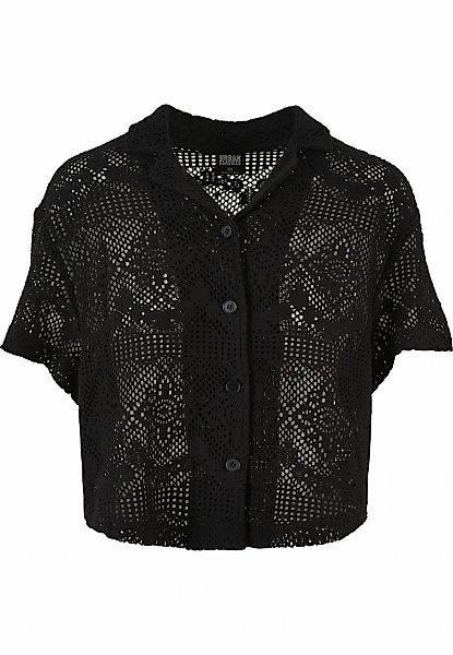 URBAN CLASSICS Blusenshirt "Urban Classics Damen Ladies Crochet Lace Resort günstig online kaufen