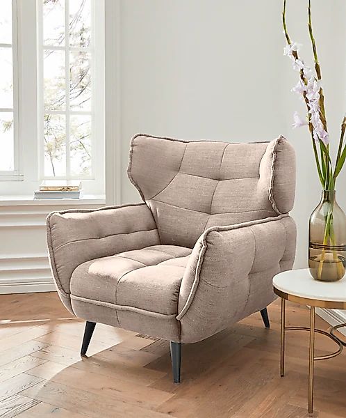 Leonique Sessel »Ariana«, Stylischer Hochlehner bzw. Ohrensessel günstig online kaufen