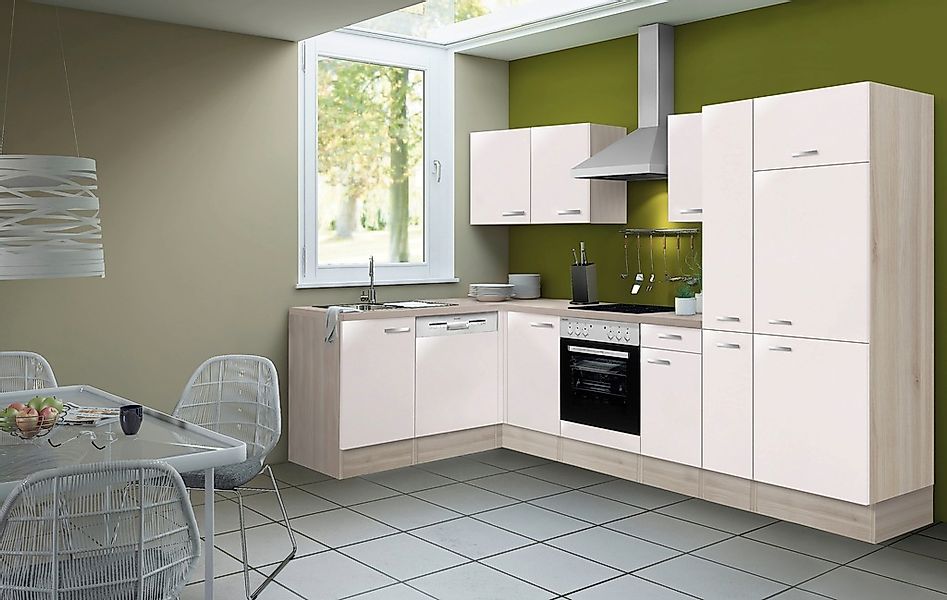 OPTIFIT Küchenzeile »Faro«, Stellbreite 300x175 cm, wahlweise mit E-Geräten günstig online kaufen