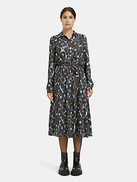 Milano Italy Maxikleid Eingrifftaschen mit Bindegürtel günstig online kaufen