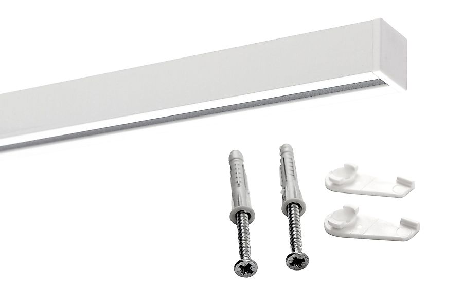 Deco-Raum Gardinenschiene Innenlauf Square eckig flach, günstig online kaufen