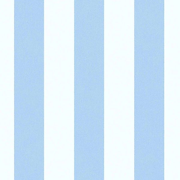 Bricoflor Maritime Tapete für Babyzimmer Hellblaue Tapete mit Blockstreifen günstig online kaufen