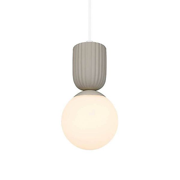 Hängeleuchte Sadie, beigefarben, Ø 15 cm, Glas/Keramik günstig online kaufen