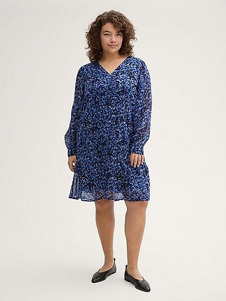 TOM TAILOR PLUS Sommerkleid Plus Size - Kleid mit Volants mit Volants günstig online kaufen