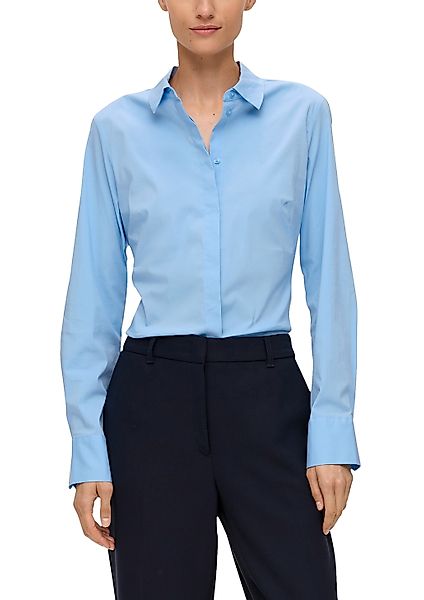 s.Oliver BLACK LABEL Klassische Bluse, mit verdeckter Knopfleiste günstig online kaufen