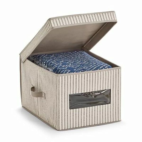 HTI-Living Aufbewahrungsbox mit Deckel Stripes 30 x 39,5 x 25 cm beige günstig online kaufen