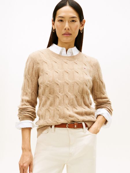 Tommy Hilfiger Strickpullover SOFT WOOL CABLE günstig online kaufen