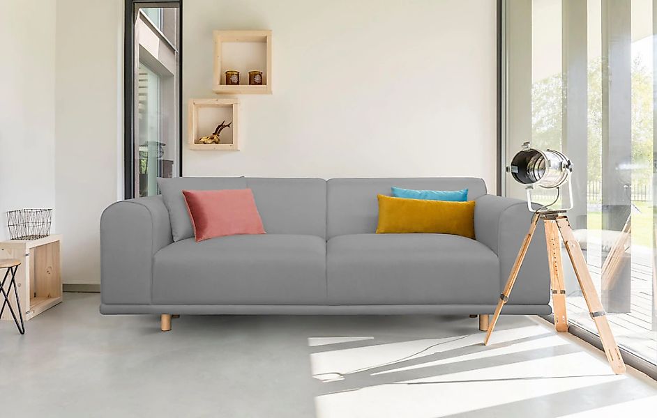 OTTO home 3-Sitzer "Maroon" in skandinavischem Design, mit losen Kissen günstig online kaufen